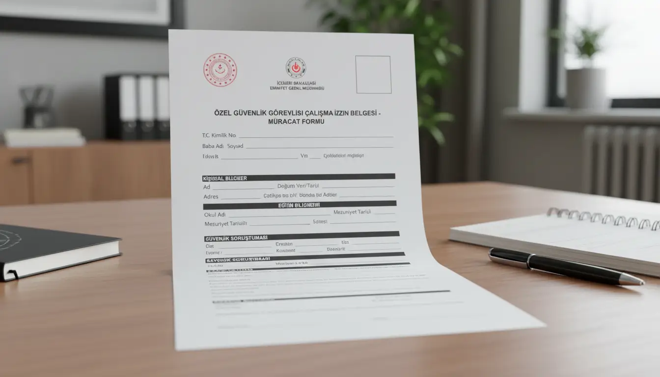 Özel Güvenlik İzni Talep Formu